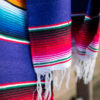 Mexicaanse deken sarape paars